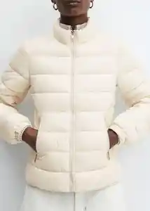 Abrigo Anorak Blandi Crudo Talla XS Mujer Mango