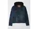 Chaqueta Larga Hombre Azul Talla Small American Eagle