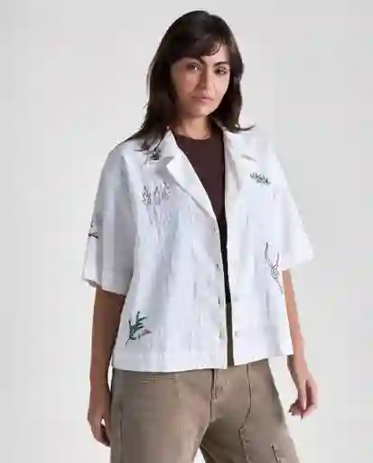 Camisa Mujer Crudo Talla XS 619G003_CRU110105 Americanino