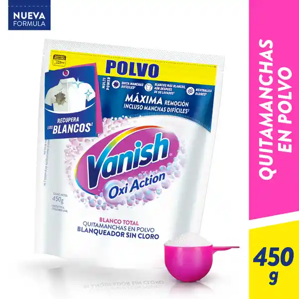 Vanish Desmanchador en Polvo Blanco