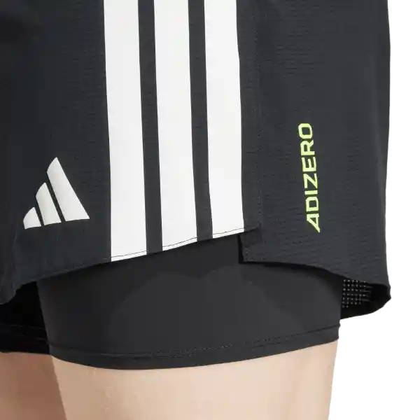 Adidas Pantaloneta Adizero 2I1 M Correr Hombre Negro Talla XL