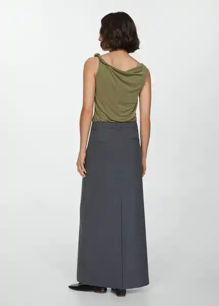 Top Cupe Khaki Talla XS Mujer Mango