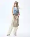 Chaleco Mujer Azul Talla S 391G002_AZU114604 Americanino