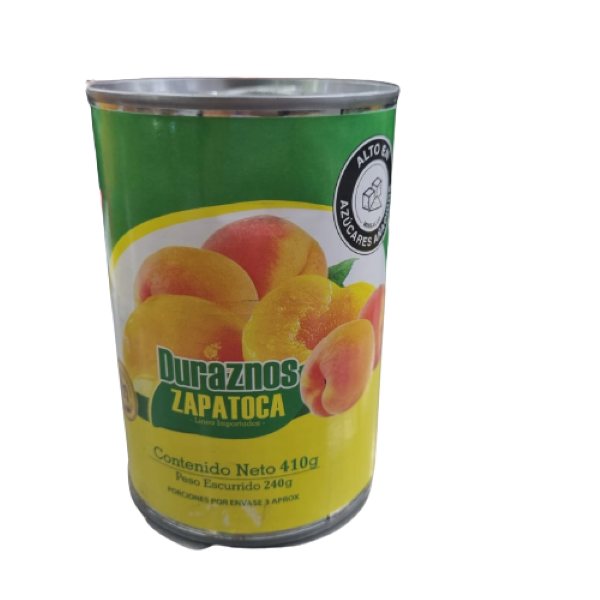 Duraznos En Almibar Zapatoca 410 g