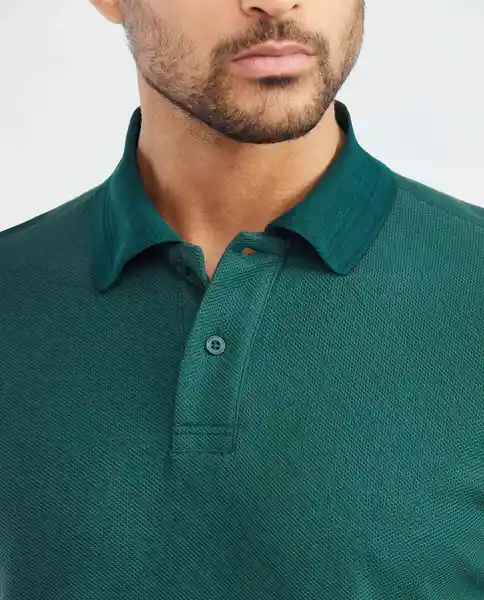 Camiseta Cookie Effect Fabric Polo Verde Sicomoro T. M Chevignon