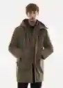 Abrigo Parka Space Khaki Talla L Hombre Mango