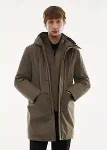 Abrigo Parka Space Khaki Talla L Hombre Mango