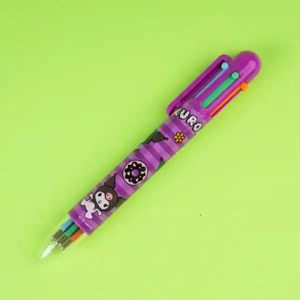 Esfero Kuromi Sanrio 6 Colores Miniso