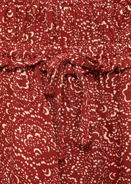 Falda Lolita Terracota Talla 12 Niña Mango