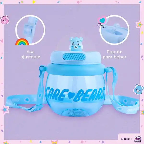 Vaso Plástico Para el Hombro Colección Care Bears Azul Miniso