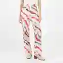 Pantalón Tiro Alto Bota Recta Multicolor Talla 8 - 679343