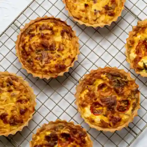 Quiches de Pollo y Albahaca