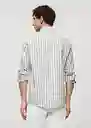 Camisa Rug Verde Talla M Hombre Mango