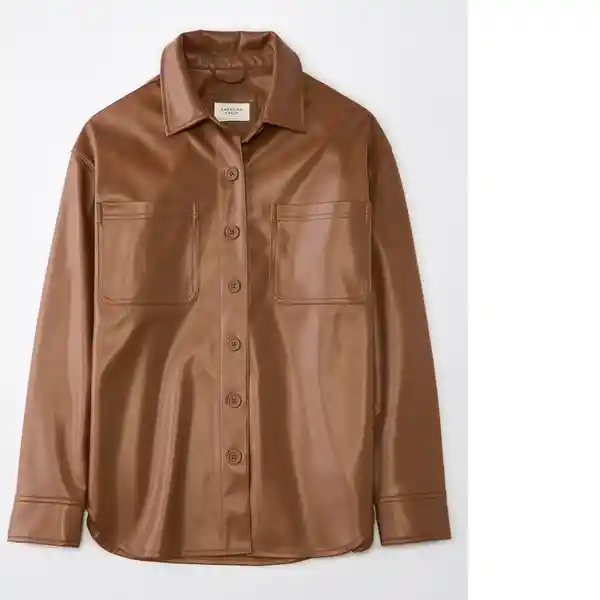 Camiseta Mujer Café Talla: SMALL American Eagle