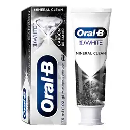 Crema Dental Con Flúor Oral-B 3D White Mineral Clean 75ml