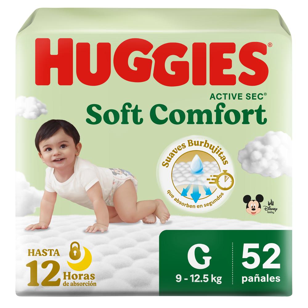 Pañales Huggies Soft Comfort Etapa 3/G 52U
