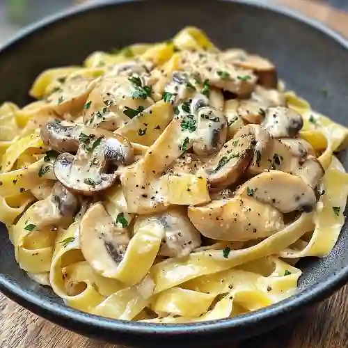 Pasta Pollo Duxcelle de Champiñones