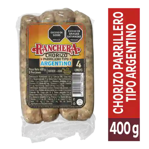 Ranchera Chorizo Argentino 400 g