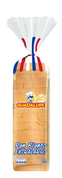 Pan Blanco Extralargo Guadalupe 550 G