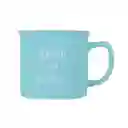 Taza Cerámica de Serie Azul 390 mL Miniso
