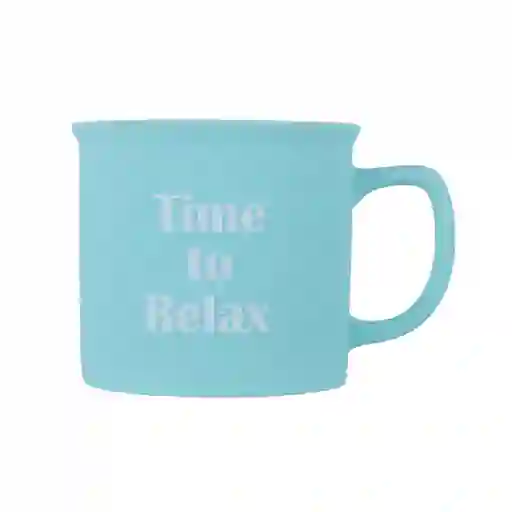 Taza Cerámica de Serie Azul 390 mL Miniso