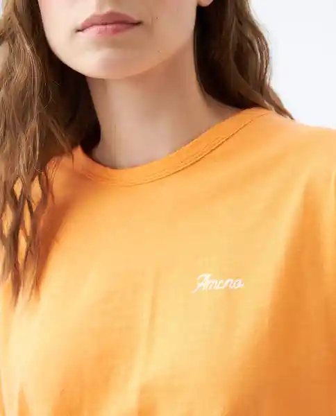  Camiseta Mujer Naranja Talla S 602E013 AMERICANINO 