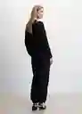 Saco Jersey Leslie Negro Talla M Mujer Mango