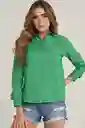 Camisa Belice Color Verde Pasto Talla S Ragged