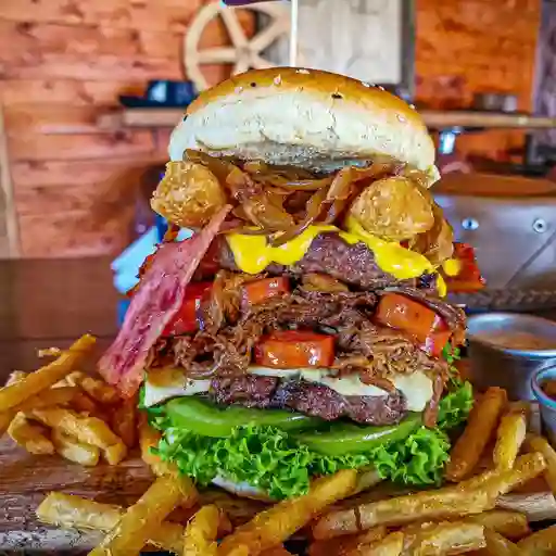 Hamburguesa mechas locas