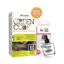 Tinte Green Code Tono 8.0 + Secante Gota Color