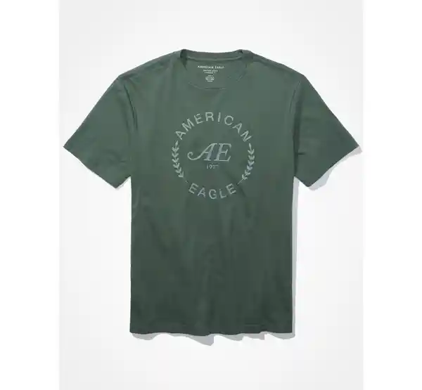 Camiseta Hombre Verde T. X-SMALL American Eagle