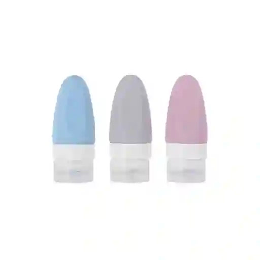 Set Botella de Viaje Forma de Bala 55 mL Miniso