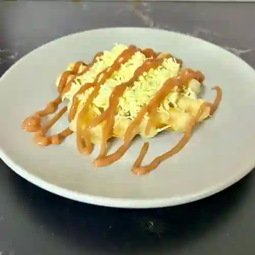 Waffle de Yuca con Queso y Guayaba