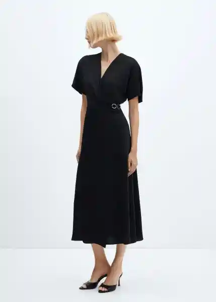 Vestido Dalas2 Negro Talla S Mujer Mango