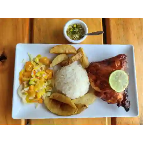 Almuerzo con Cuarto de Pollo Al Limon