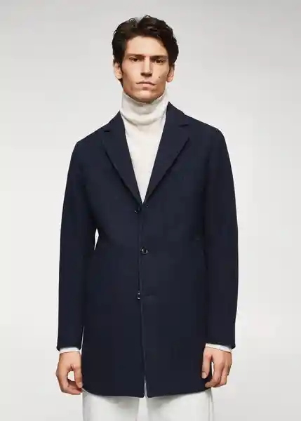 Abrigo Hake-I Navy Talla S Hombre Mango
