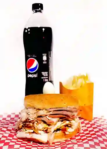 Combo Hamburguesa + Papas + Gaseosa 