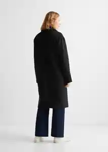 Abrigo Parisino Negro Talla 21 Teen Niñas Mango