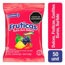 Fruticas Dulce Duro Relleno de Sabores Frutales 