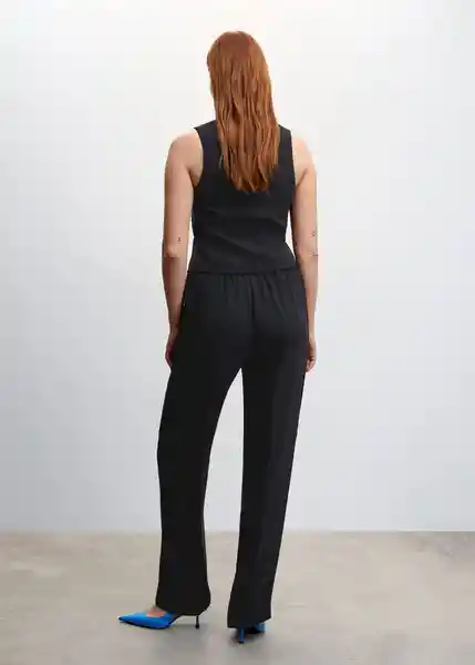 Pantalón Iguana Negro Talla 18 Mujer Mango