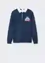 Buzo de Sudadera Skip Navy Talla L Hombre Mango