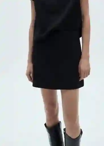 Falda Texas Negro Talla S Mujer Mango