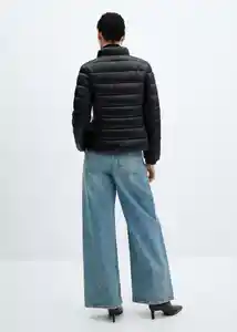 Abrigo Anorak Blandi Negro Talla 28 Mujer Mango