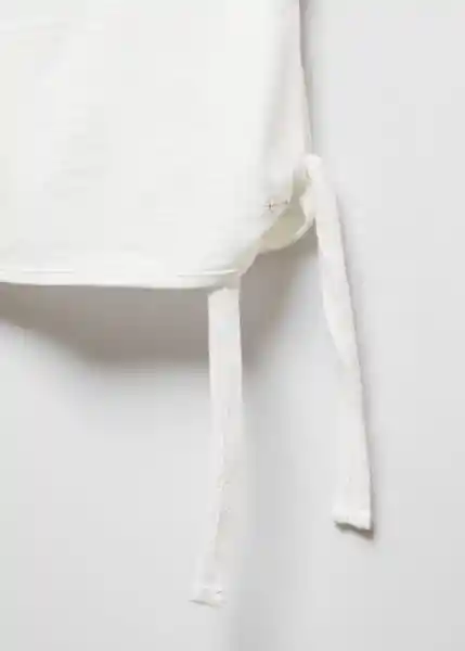 Camiseta Marina Off-White Talla 19 Niña Mango