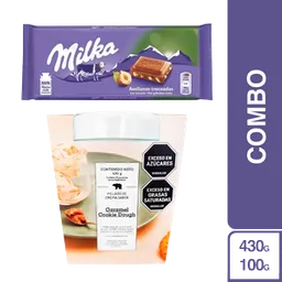 Combo Milka Avellana + Orso Helado Caramel Cookie Dough