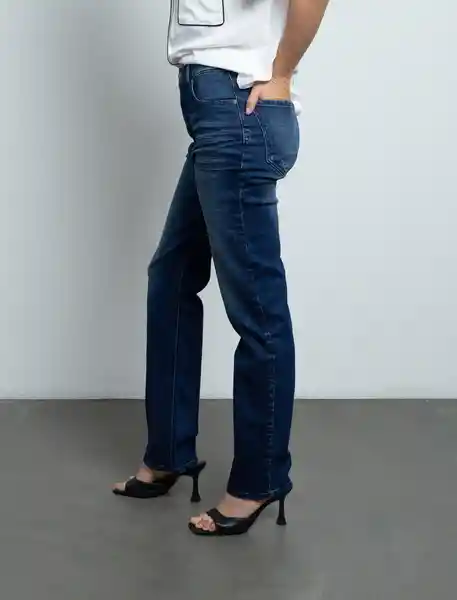 Jean Mujer Azul Índigo Medio Talla 10 492F093 Naf Naf