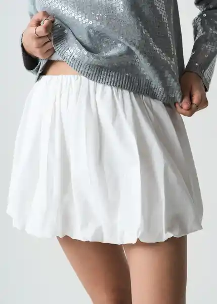 Falda Crudo Puro Claro Talla L Mujer 443G301 Naf Naf