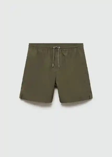 Short Bañador Liso Dark Caza Talla M Hombre Mango