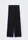 Pantalón Vieira Negro Talla XL Mujer Mango