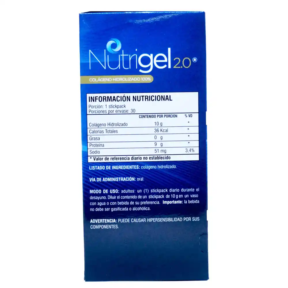 Nutrigel Colágeno en Polvo 2.0 Sabor Neutro